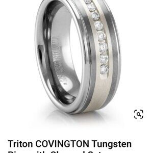 Triton Covington Tungsten Diamond Ring size 10